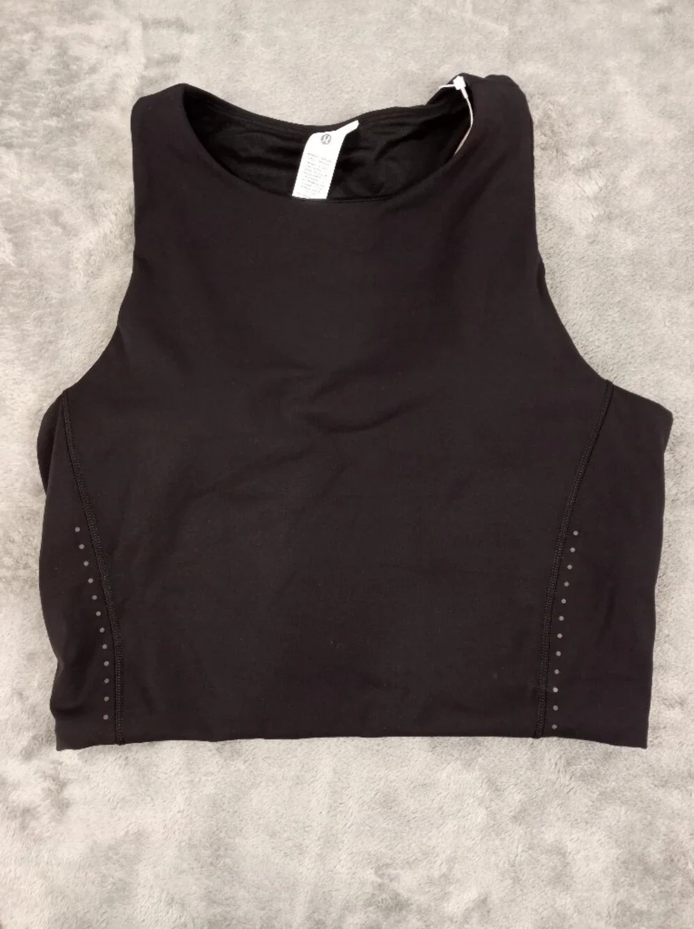 lululemon athletica Women's Black Performance Gym Running Tank Top Size 8 NWT